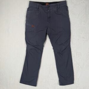 Brunt Mens Torra Work Pants 34x30 Gray Stretch Utility Carpenter Durable